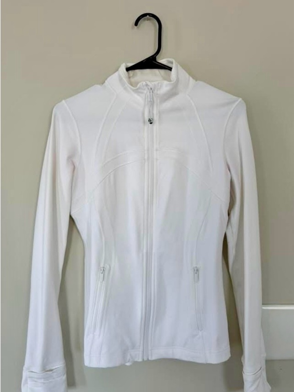 lululemon athletica White Full-Zip Bomber Jacket